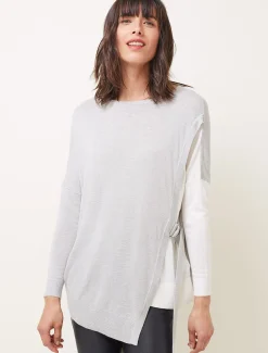 Karina D-Ring Colourblock Fine Knit Jumper
