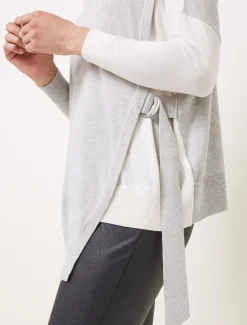 Karina D-Ring Colourblock Fine Knit Jumper