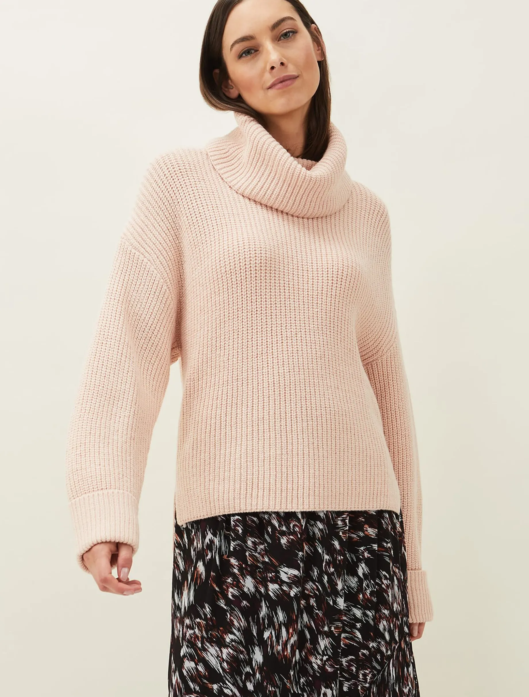 Karine Chunky Roll Neck Jumper