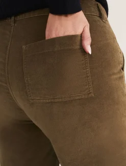 Karlie Button Through Corduroy Jeans