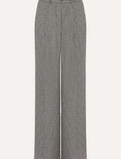 Karrie Dogtooth Wide Leg Trouser