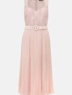 Kassidy Lace Bodice Pleat Dress