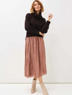 Kate Plisse Midi Skirt