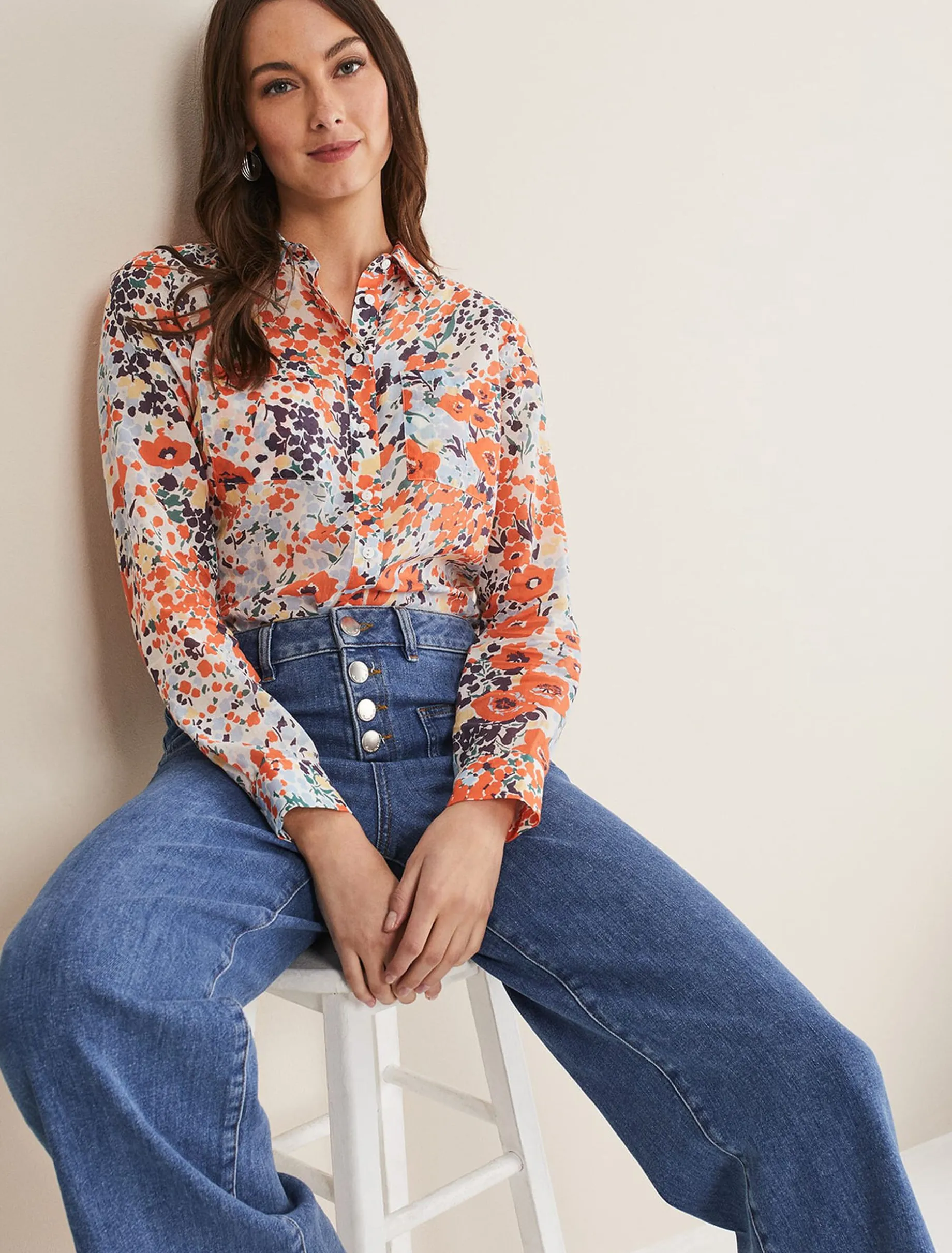 Katie Cotton Floral Blouse