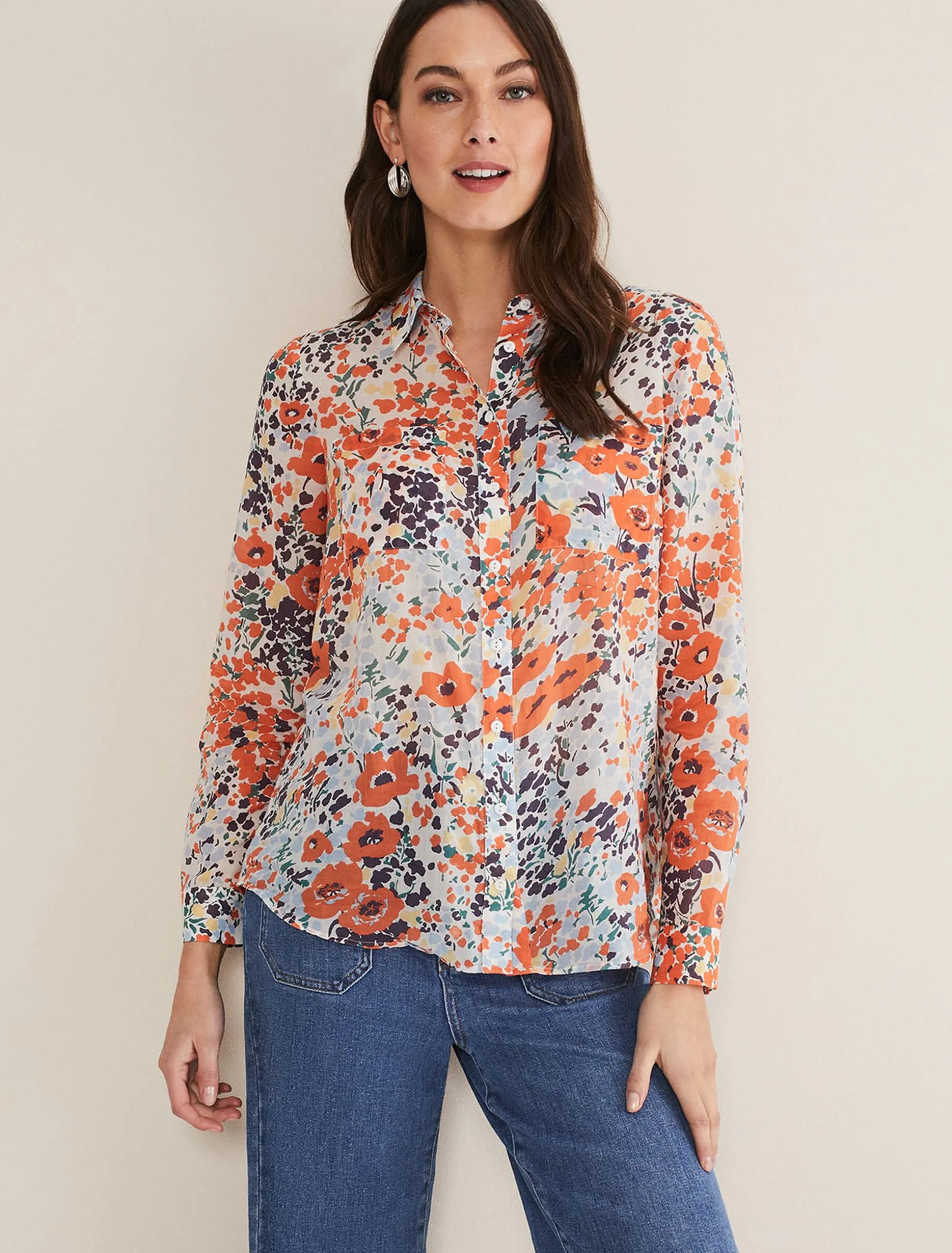 Katie Cotton Floral Blouse