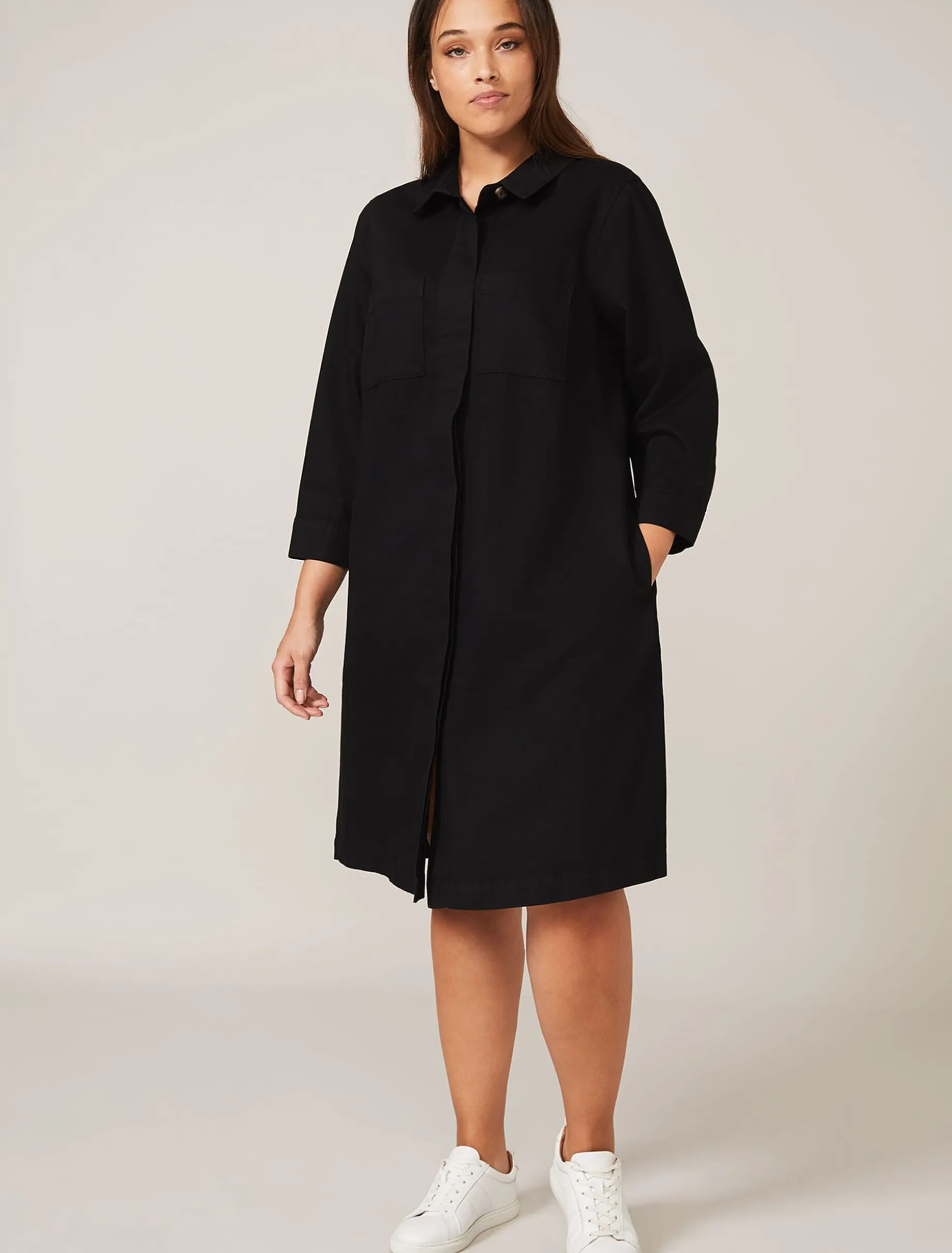 Katie Denim Swing Dress