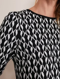 Katrine Geo Jacquard Dress