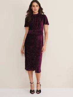 Kaylee Velvet Pleat Dress