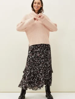 Kayley Abstract Print Maxi Skirt