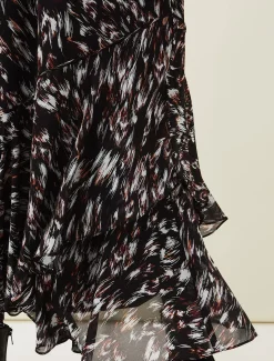 Kayley Abstract Print Maxi Skirt