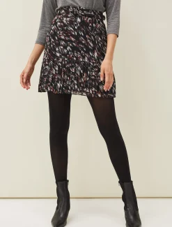 Kayley Abstract Print Mini Skirt
