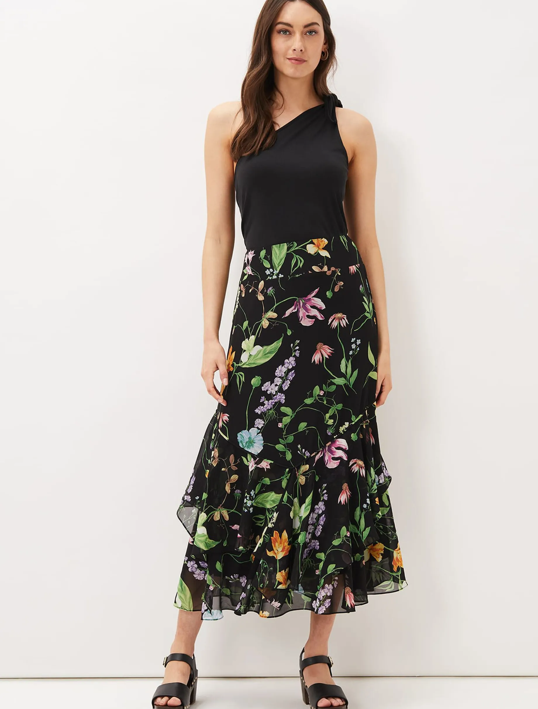 Kayley Floral Printed Maxi Skirt