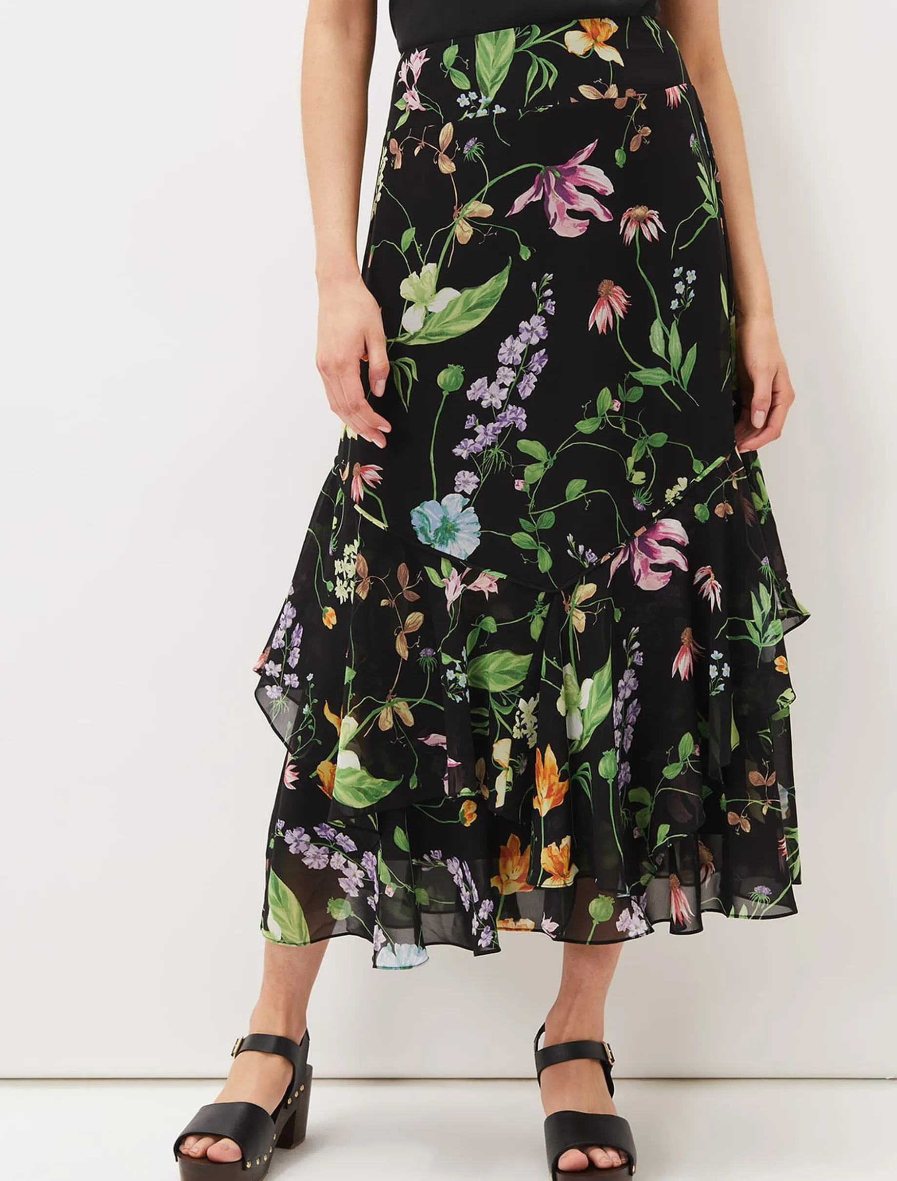 Kayley Floral Printed Maxi Skirt