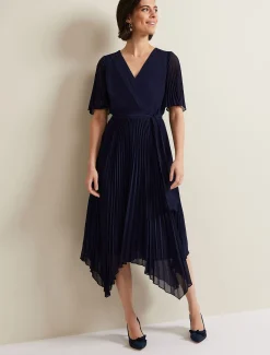 Kendall Pleated Midi Dress