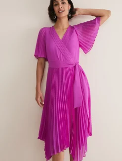 Kendall Pleated Midi Dress