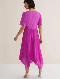 Kendall Pleated Midi Dress