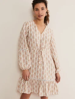 Kesia Geo Print Swing Dress