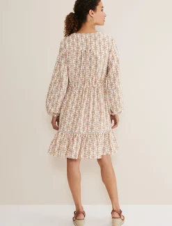 Kesia Geo Print Swing Dress