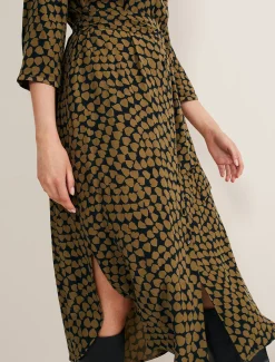 Kesia Heart Print Shirt Dress