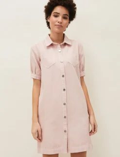 Kiah Puff Sleeve Denim Dress