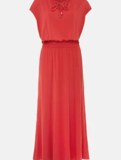 Kiera Jersey Shirred Waist Midi Dress
