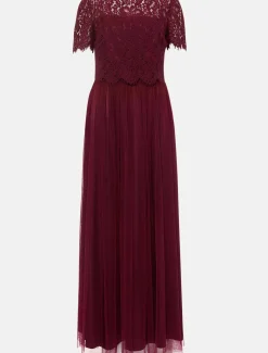 Kiera Lace Tulle Maxi Dress
