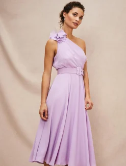 Kiki One Shoulder Midi Dress