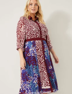 Kimi Contrast Print Dress