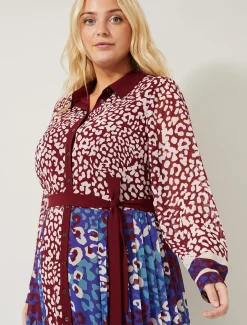 Kimi Contrast Print Dress