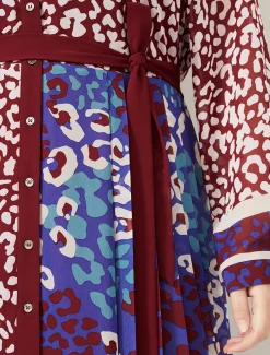 Kimi Contrast Print Dress