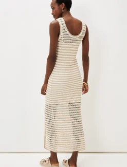 Kimmy Crochet Stripe Maxi Dress