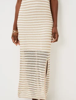 Kimmy Crochet Stripe Maxi Dress