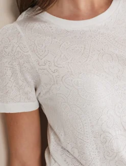 Kinsley Pointelle Jersey Tee