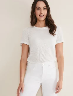 Kinsley Pointelle Jersey Tee