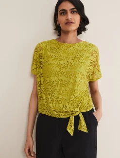 Kirstin Leaf Burnout Top