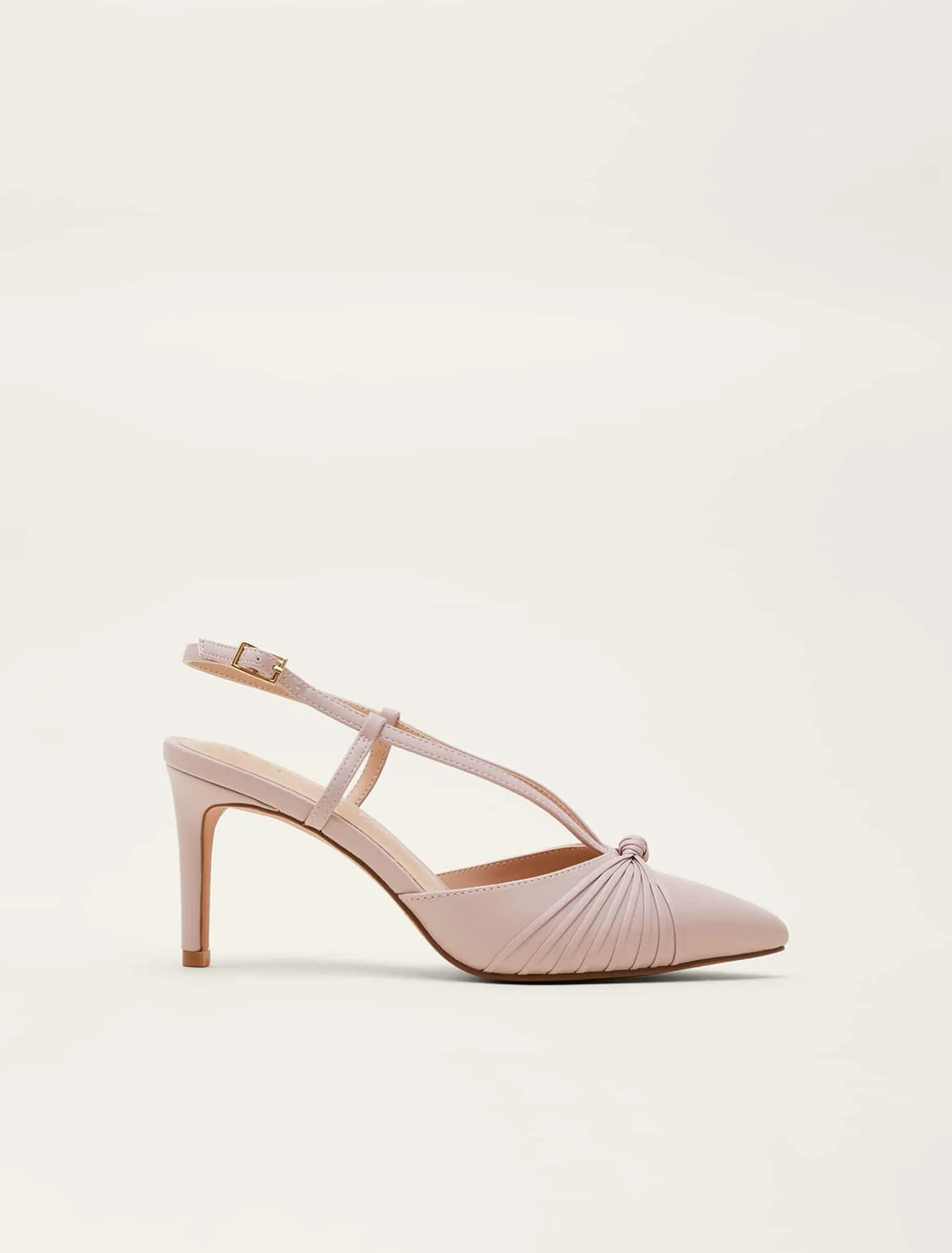 Knot Detail Slingback Heels