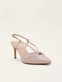 Knot Detail Slingback Heels