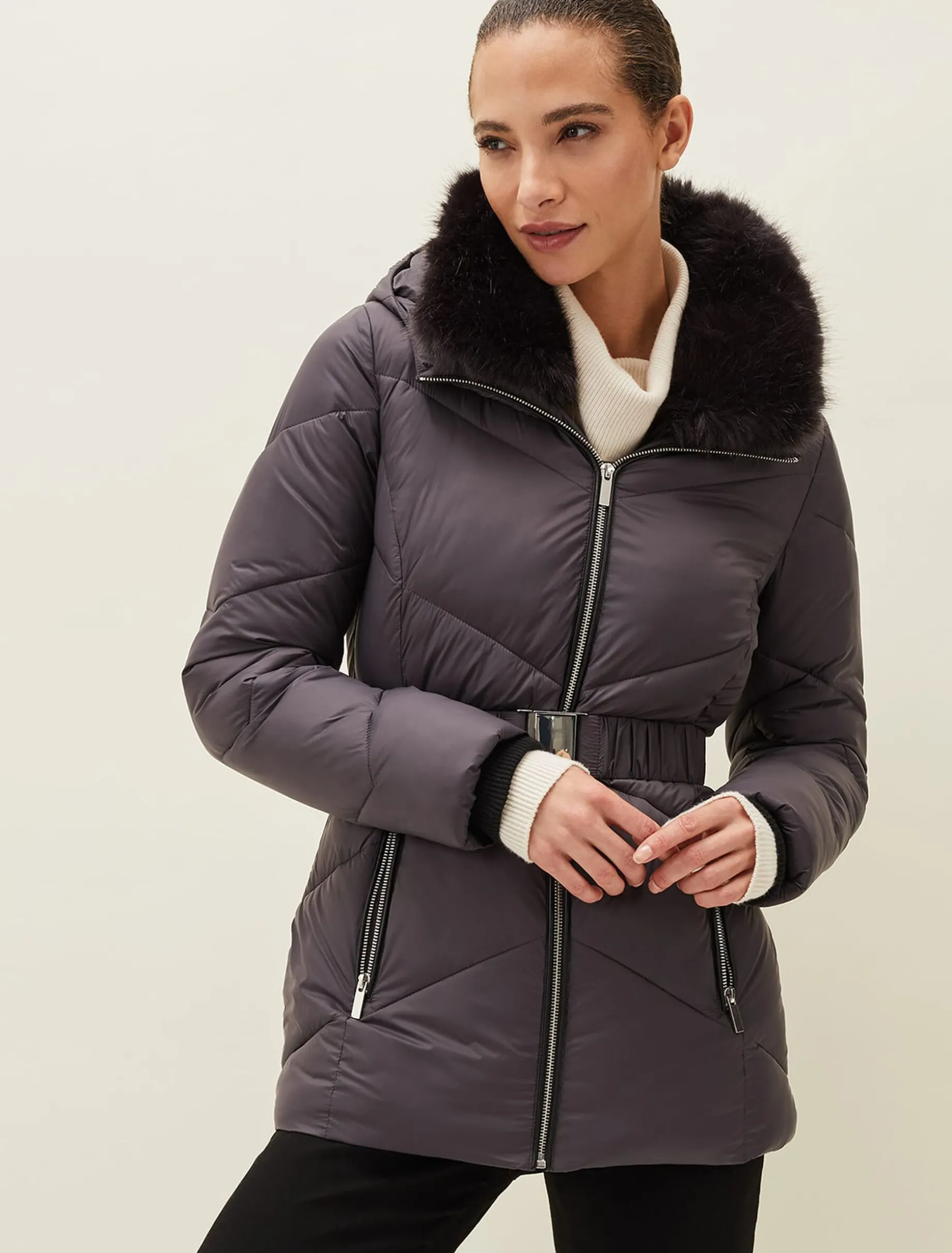 Krissy Short High Shine Puffer Coat