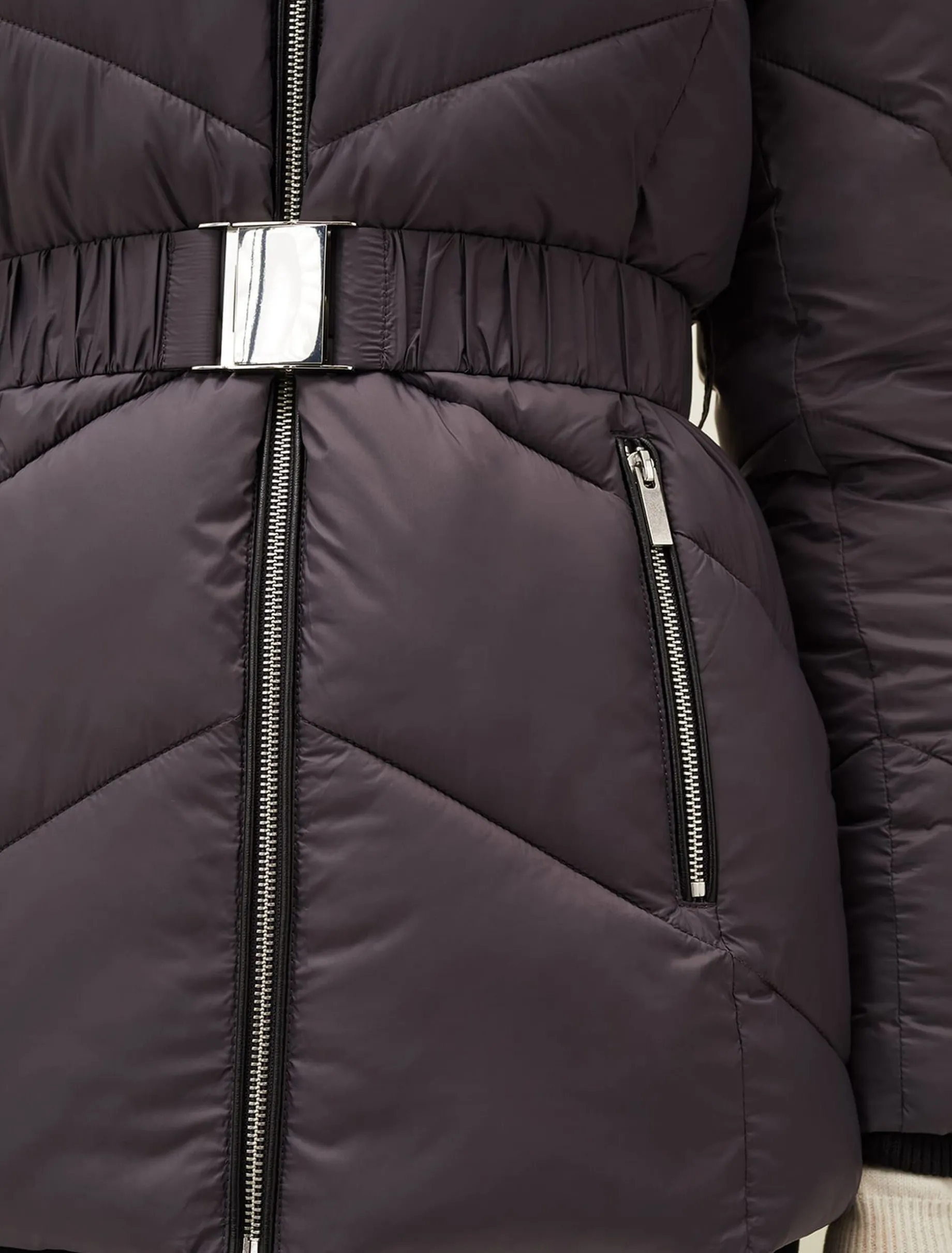 Krissy Short High Shine Puffer Coat