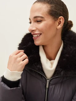Krissy Short High Shine Puffer Coat