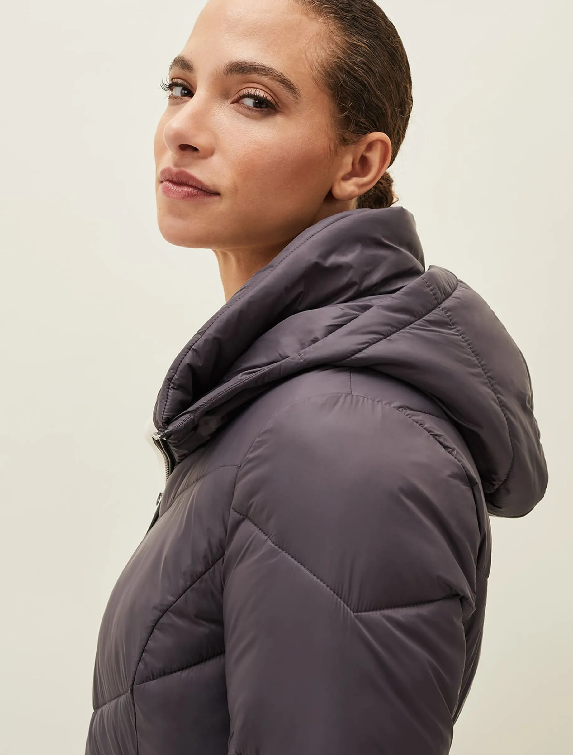 Krissy Short High Shine Puffer Coat
