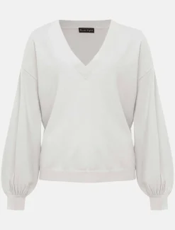 Kylie V Neck Balloon Sleeve Knit