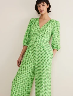 Lacey Abstract Wide Leg Jumpsuit