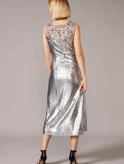 Lainey Shimmer Sequin Midi Dress