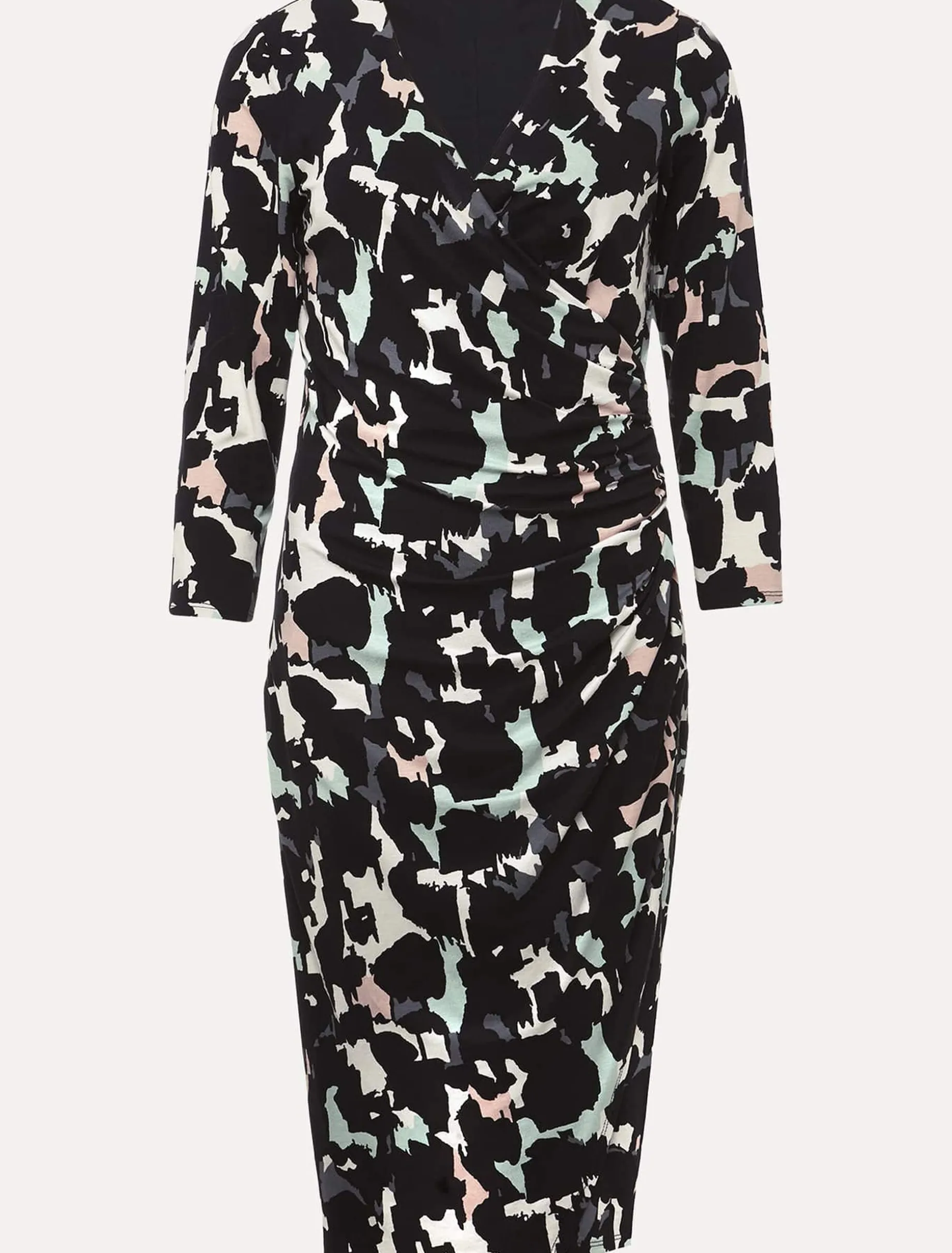 Lanor Wrap Printed Jersey Dress