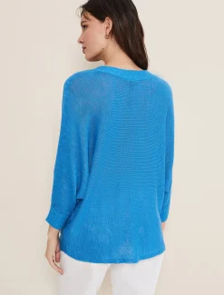 Larol Linen V Neck Knit