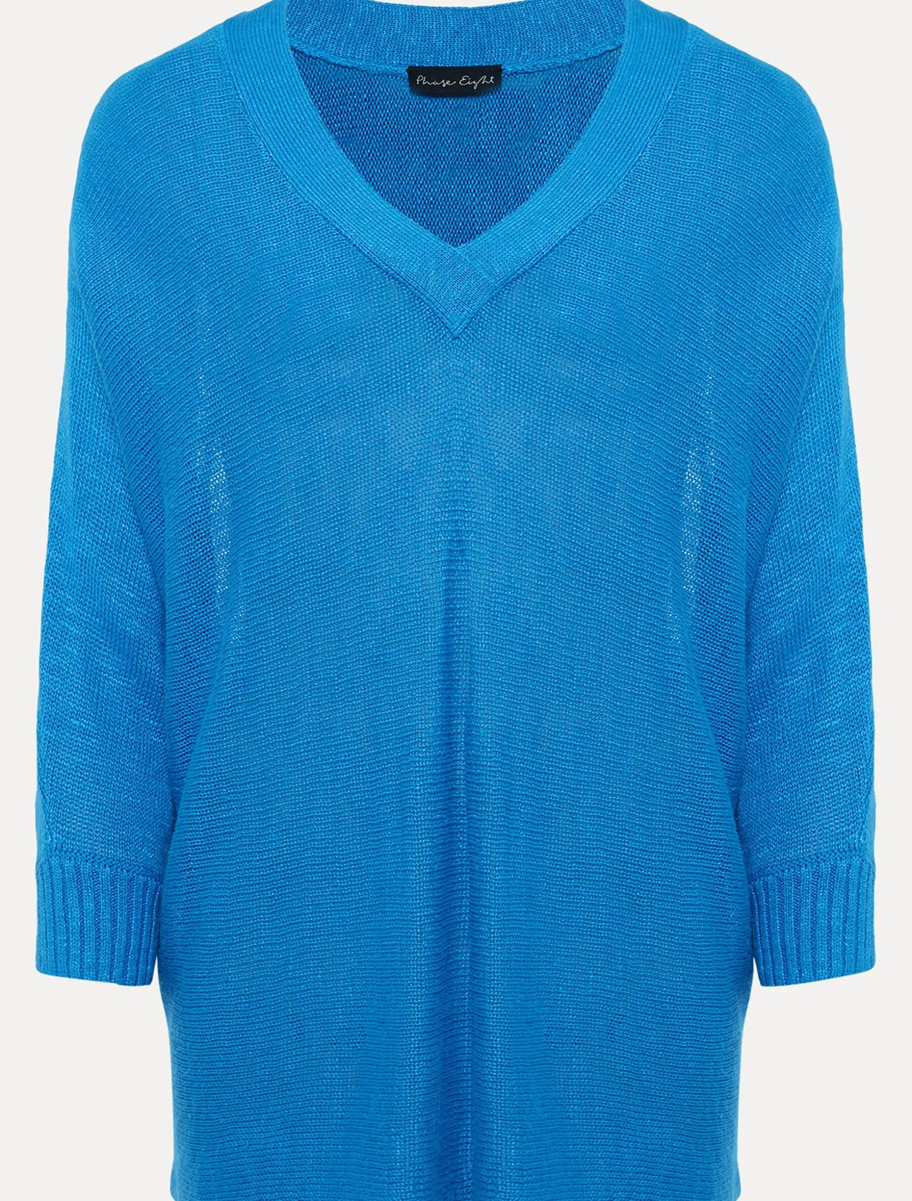 Larol Linen V Neck Knit