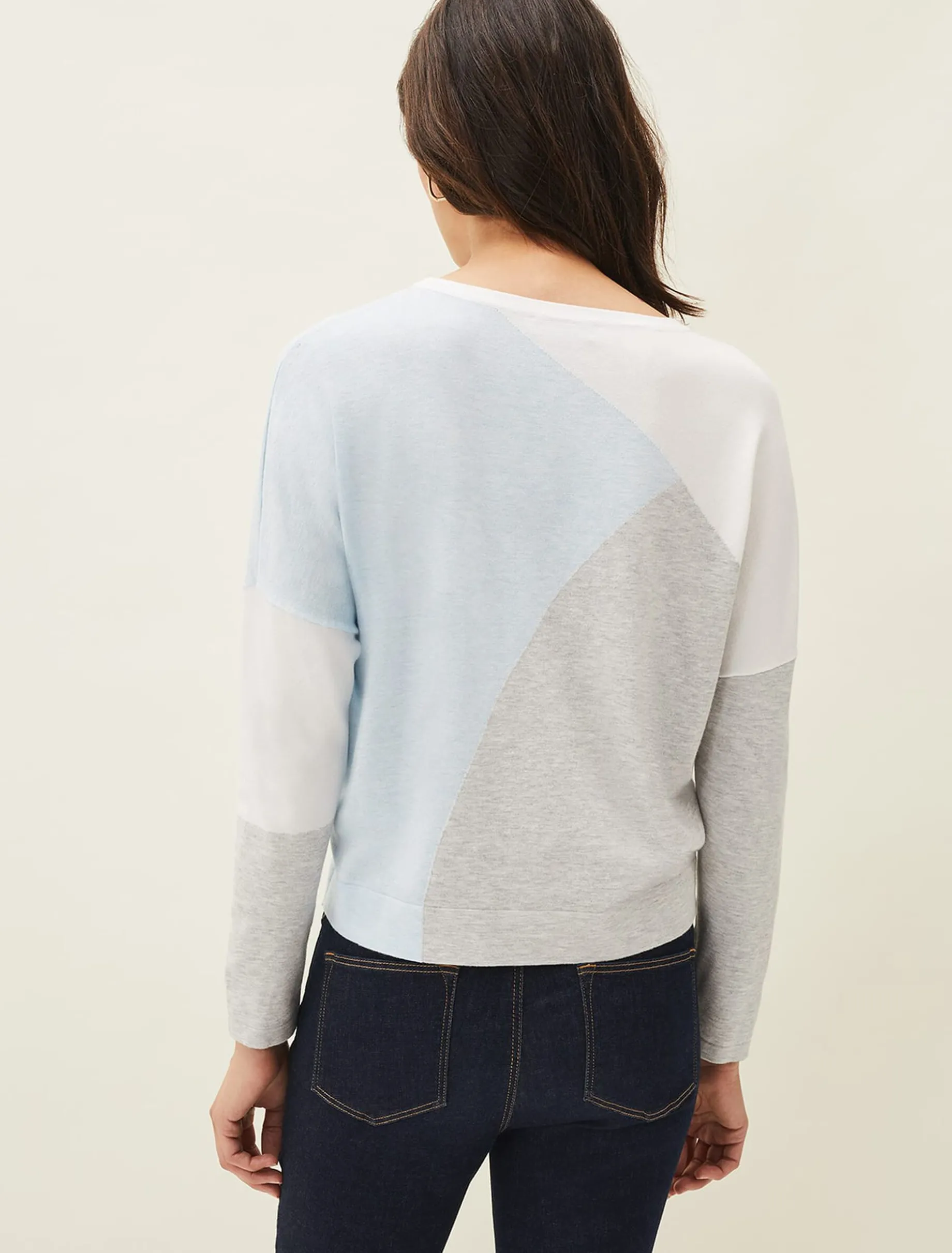 Laura Colourblock Intarsia Jumper