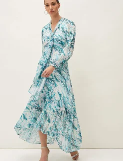 Lauretta Abstract Print Maxi Dress