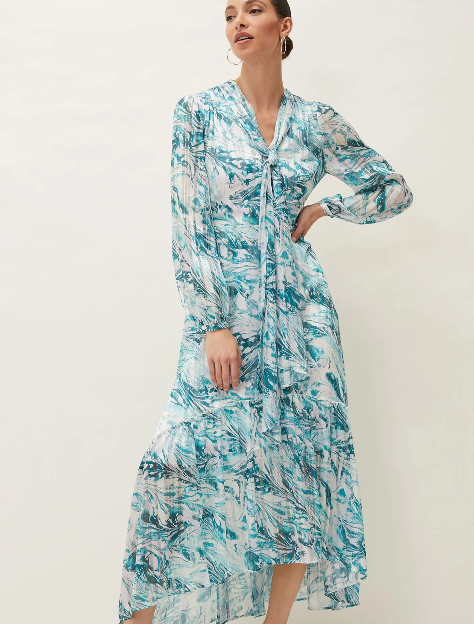 Lauretta Abstract Print Maxi Dress